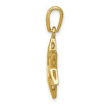 Load image into Gallery viewer, 14K Yellow Gold Star of David Pendant 24mm length

