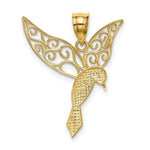 Load image into Gallery viewer, 14K Yellow Gold Polished Hummingbird Pendant
