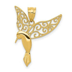Load image into Gallery viewer, 14K Yellow Gold Polished Hummingbird Pendant
