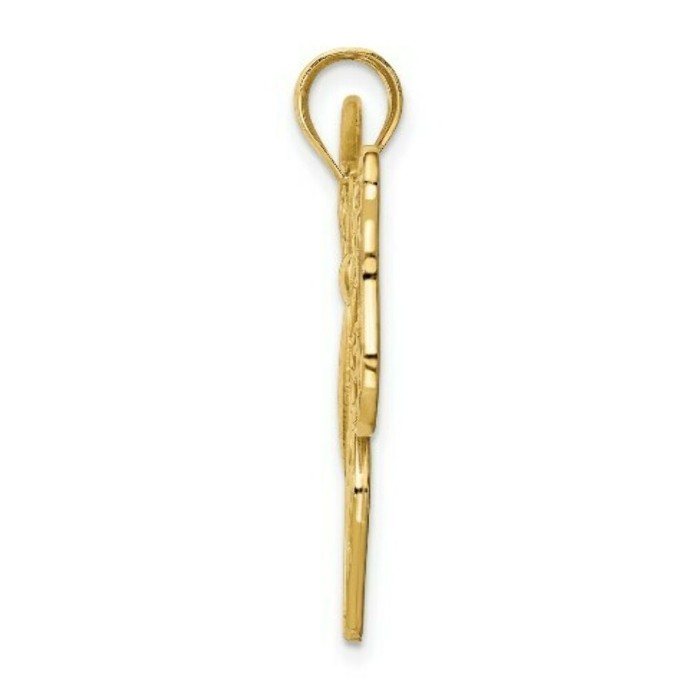 14K Yellow Gold Polished Large Butterfly Pendant
