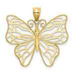 Load image into Gallery viewer, 14K Yellow Gold Polished Large Butterfly Pendant
