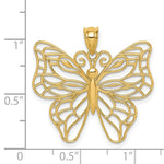 Load image into Gallery viewer, 14K Yellow Gold Polished Large Butterfly Pendant
