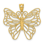 Load image into Gallery viewer, 14K Yellow Gold Polished Large Butterfly Pendant
