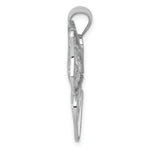 Load image into Gallery viewer, 14K White Gold Polished Large Butterfly Pendant
