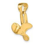 Load image into Gallery viewer, 14K Yellow Gold 3-D Moveable Blade Propeller Pendant
