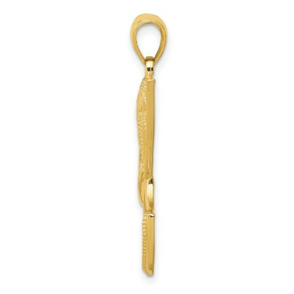 14K Yellow Gold Nefertiti Profile Pendant
