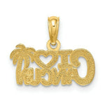 Load image into Gallery viewer, 14K Yellow Gold I Heart Cancun Cut-out Charm Pendant
