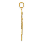 Load image into Gallery viewer, 14K Yellow Gold Textured Bow and Arrow Pendant
