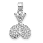 Load image into Gallery viewer, 14K White Gold Double Tennis Racquet Charm
