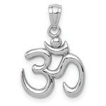 Load image into Gallery viewer, 14K White Gold Polished Om Symbol Pendant
