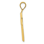 Load image into Gallery viewer, 14K Yellow Gold Polished &amp; Textured Cross Pendant
