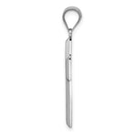 Load image into Gallery viewer, 14K White Gold Polished &amp; Textured Cross Pendant
