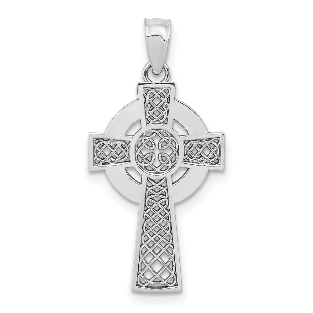 14K Yellow Gold Celtic Cross Pendant