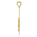 Load image into Gallery viewer, 14K Yellow Gold and Rhodium Iona Crucifix Cross Pendant
