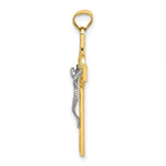 Load image into Gallery viewer, 14K Two-tone Gold St. Benedict Medal Crucifix Cross Pendant
