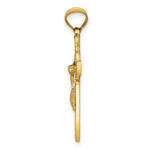 Load image into Gallery viewer, 14K Two-tone Gold St. Benedict Medal Crucifix Cross Pendant
