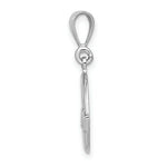 Load image into Gallery viewer, 14K White Gold Claddagh Charm
