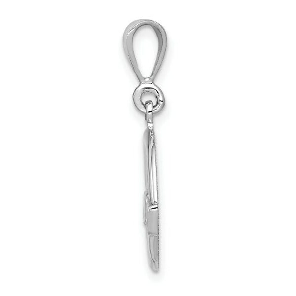 14K White Gold Claddagh Charm