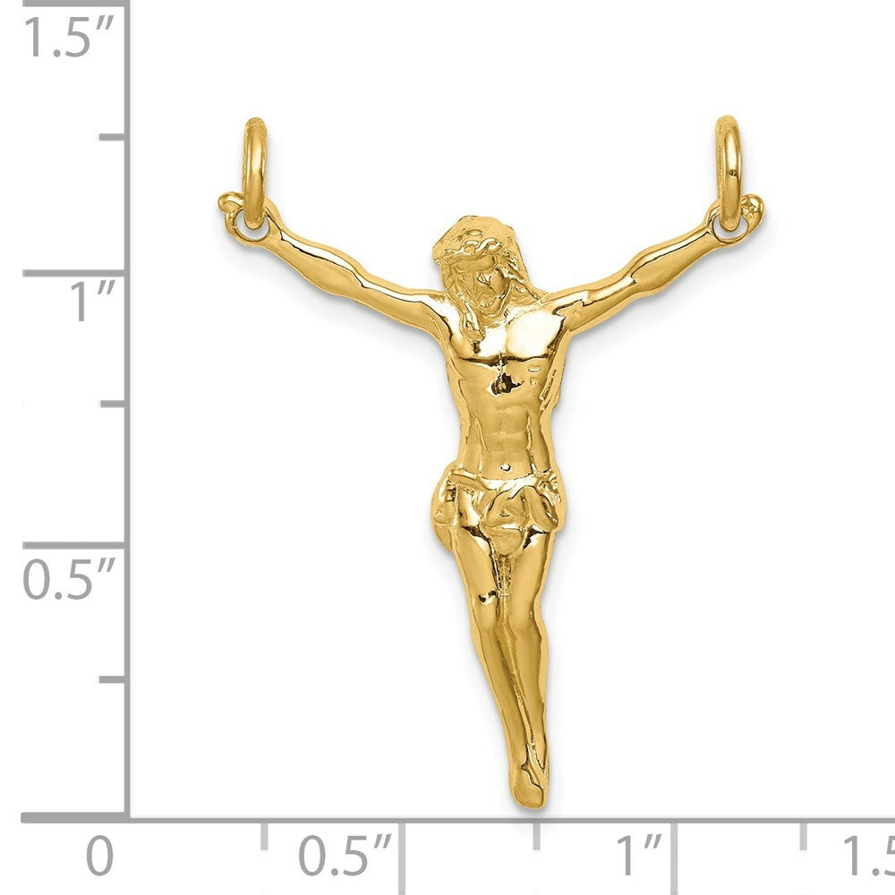 14K Yellow Gold Polished Corpus Pendant