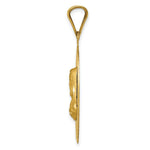Load image into Gallery viewer, 14K Yellow Gold Polished &amp; Diamond-cut Sagrado Corazon Oval Pendant
