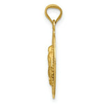 Load image into Gallery viewer, 14K Yellow Gold Polished &amp; Diamond-cut Lady of Guadalupe Oval Pendant
