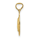 Load image into Gallery viewer, 14K Yellow Gold Polished &amp; Diamond-cut Lady of Guadalupe Oval Pendant
