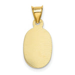 Load image into Gallery viewer, 14K Yellow Gold Polished &amp; Diamond-cut Lady of Guadalupe Oval Pendant
