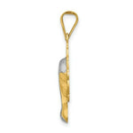 Load image into Gallery viewer, 14K Yellow Gold &amp; Rhodium Satin and Polished Mary Pendant
