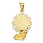 Load image into Gallery viewer, 14K Yellow Gold &amp; Rhodium Satin and Polished Mary Pendant
