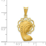 Load image into Gallery viewer, 14K Yellow Gold Satin and Polished Mary Pendant
