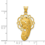 Load image into Gallery viewer, 14K Yellow Gold Satin and Polished Mary Pendant
