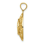 Load image into Gallery viewer, 14K Yellow Gold Polished Angel Diamond-cut Medal Pendant
