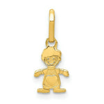 Load image into Gallery viewer, 14K Yellow Gold Polished Little Boy Pendant
