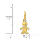 Load image into Gallery viewer, 14K Yellow Gold Polished Little Boy Pendant
