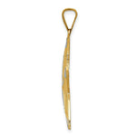 Load image into Gallery viewer, 14K Yellow Gold and Rhodium Diamond-cut Polished StarFish Pendant
