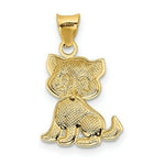 Load image into Gallery viewer, 14K Yellow Gold Polished Moveable Cat Pendant
