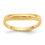 Load image into Gallery viewer, 14K Yellow Gold Polished Stackable Wave Ring
