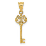 Load image into Gallery viewer, 14k Yellow Gold Polished Fancy Key Pendant

