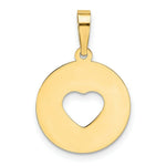 Load image into Gallery viewer, 14k Yellow Gold Polished Cut-out Heart Pendant
