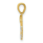 Load image into Gallery viewer, 14k Two-tone Gold Infinity in Open Heart Pendant
