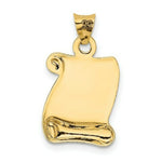 Load image into Gallery viewer, 14k Yellow Gold Polished/Textured I LOVE YOU Pendant
