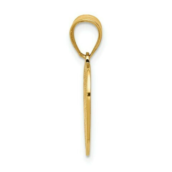 14k Yellow Gold Polished Te Amo Heart Pendant