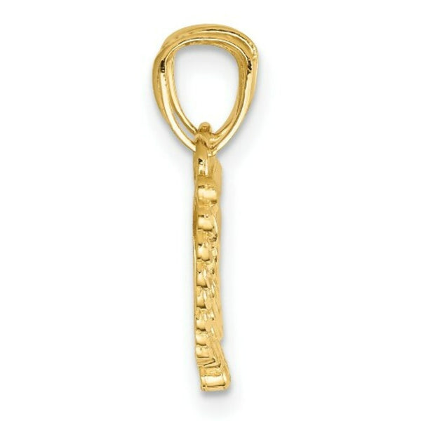 14K Yellow Gold Polished Break Apart Angel Wings Pendant