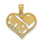 Load image into Gallery viewer, 14k Yellow Gold Polished Mom &amp; Heart In Heart Pendant
