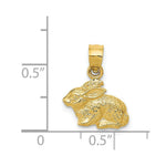 Load image into Gallery viewer, 14K Yellow Gold Polished Rabbit Pendant
