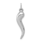Load image into Gallery viewer, 14k White Gold Italian Horn Charm
