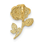 Load image into Gallery viewer, 14K Two-tone Gold with Rhodium Polished Rose Chain Slide
