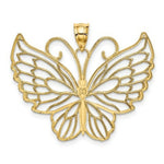 Load image into Gallery viewer, 14k Yellow Gold Polished Butterfly Pendant
