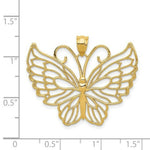 Load image into Gallery viewer, 14k Yellow Gold Polished Butterfly Pendant
