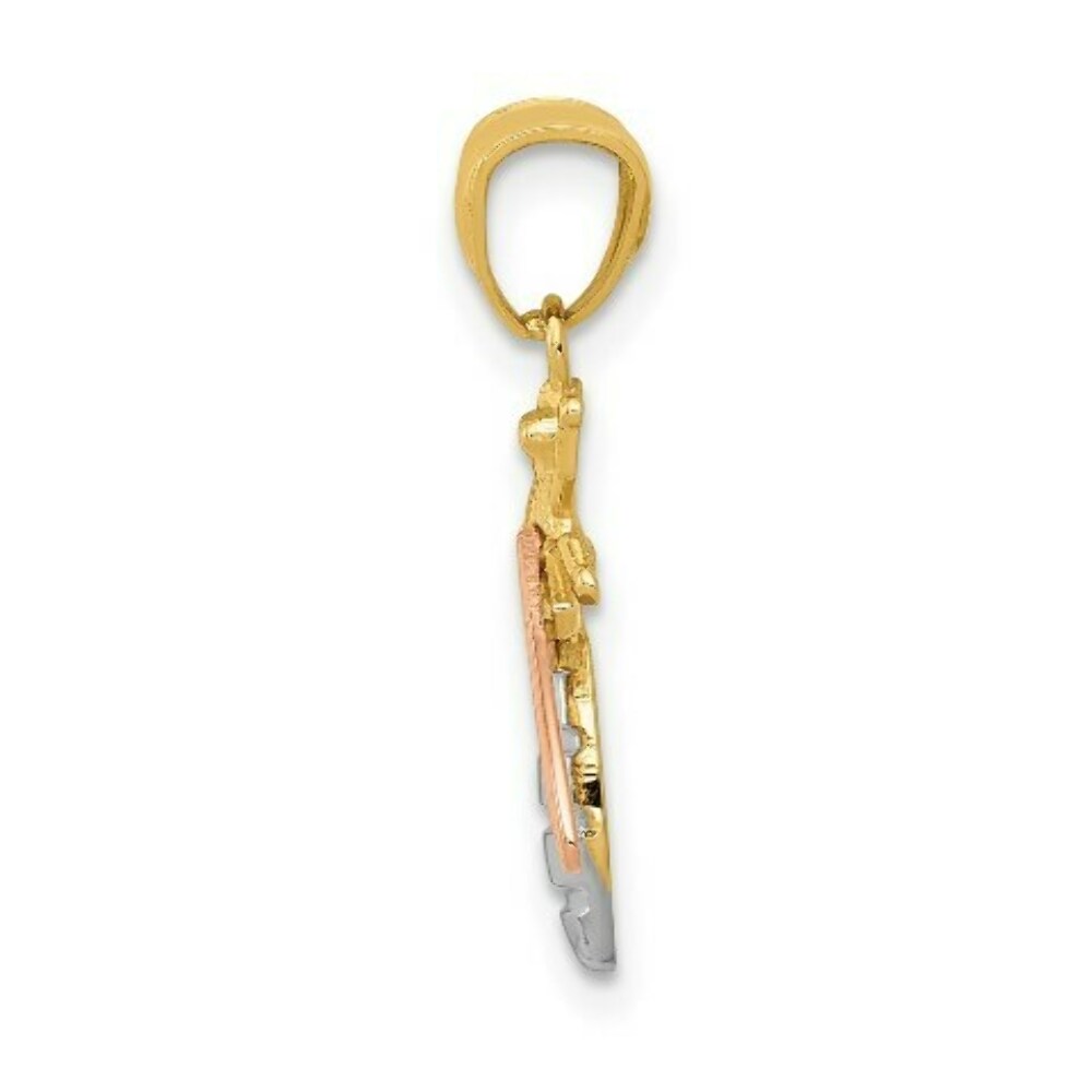 14k Yellow & Rose Gold Polished Bee Pendant